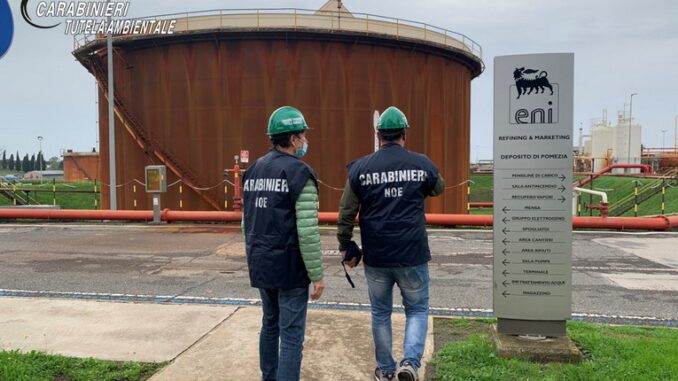 Pomezia, inquinamento ambientale dal deposito ENI,indagata l'azienda Pomezia