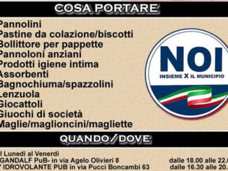 Municipio X, NOI: parte la raccolta solidale a favore dell'Emilia Romagna Municipio X, NOI: parte la raccolta solidale a favore dell'Emilia Romagna