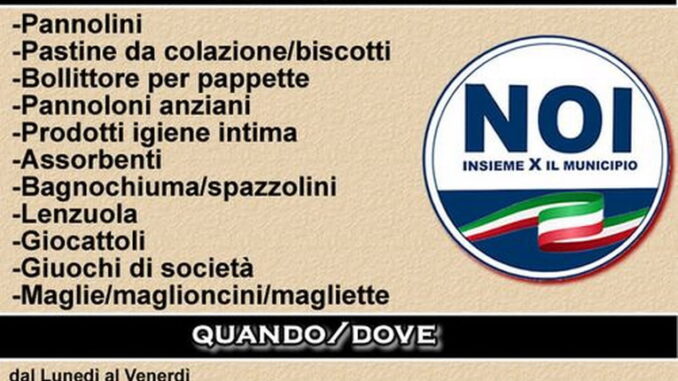 raccolta per l'Emilia