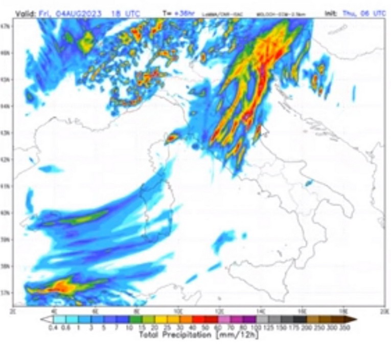 Forte maltempo in arrivo sull'Italia Forte maltempo in arrivo sull'Italia