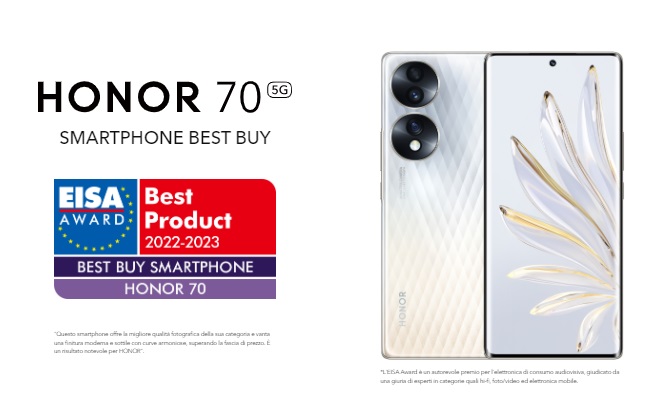 HONOR 70: "Best Buy" per il Natale 2023