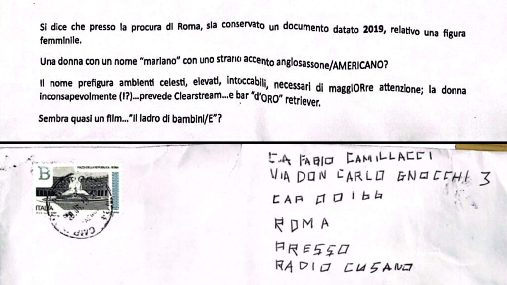 Caso Emanuela Orlandi, il testo integrale della lettera anonima recapitata a Radio Cusano Campus: “Presso la Procura di Roma cercate un documento datato 2019… ”. Caso Emanuela Orlandi, il testo integrale della lettera anonima recapitata a Radio Cusano Campus: “Presso la Procura di Roma cercate un documento datato 2019… ”.