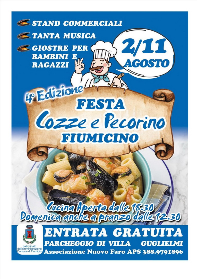 Fiumicino, torna la festa che celebra le cozze