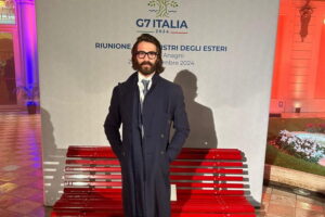 Leonardo Maria Del Vecchio alla cena del G7 a Fiuggi