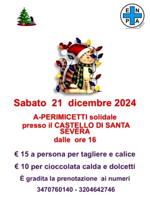 In aiuto dei mici senza famiglia, il 21 dicembre al Castello di Santa Severa l'iniziativa solidale degli Aristogatti