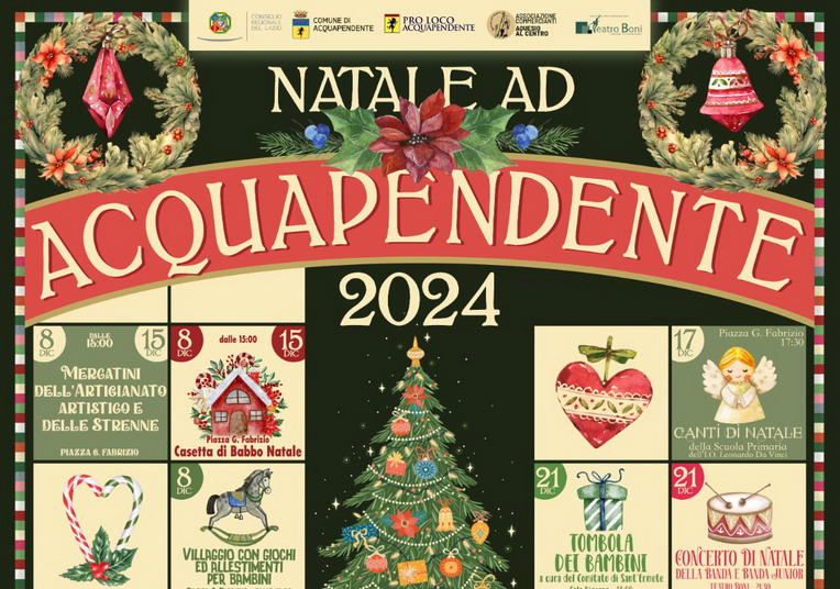 Acquapendente, Natale: un mese di eventi tra musica, tradizione e divertimento Acquapendente, Natale: un mese di eventi tra musica, tradizione e divertimento