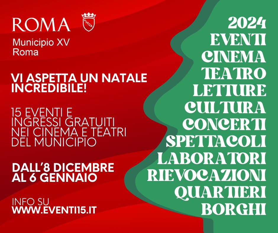 Municipio XV, Natale, Torquati-Marchisio: "Dall'8 dicembre al 6 gennaio 15 eventi nei quartieri"
