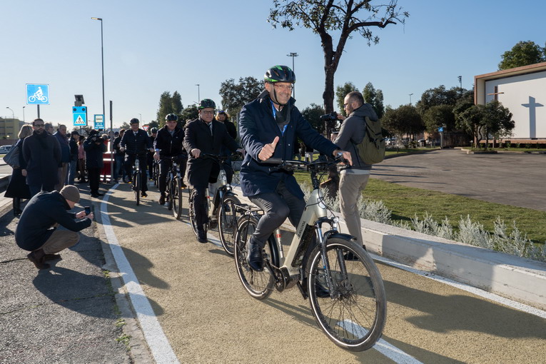 “Pedalaria”, presentata la nuova ciclovia dell’Aeroporto di Fiumicino