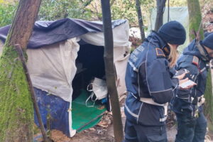 Parco del Pineto, intervento della Polizia Locale: liberata area da insediamento abusivo