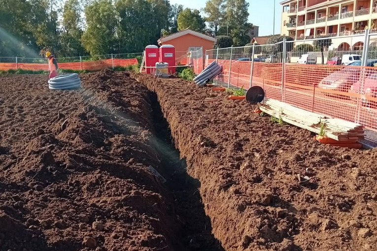 Fiumicino, continuato i lavori al Polo natatorio di Granaretto
