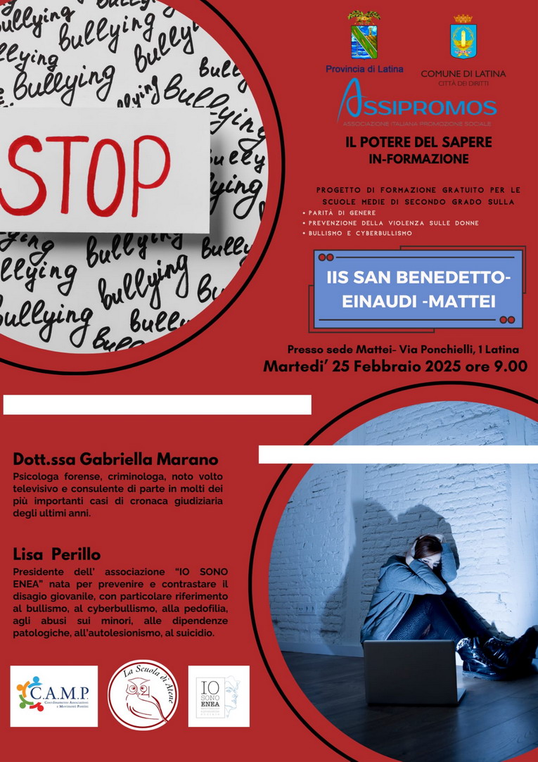 Prendi il via il progetto Il potere del Sapere In-formazioni per combattere bullismo e cyberbullismo