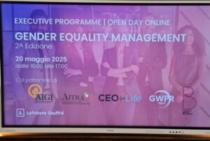 Al via seconda edizione 'Executive Programme Gender Equality Management'