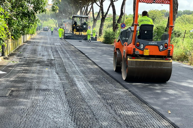 Cantieri aperti in Via D’Annunzio a Cerveteri, seguirà la riasfaltatura anche in Via Doganale