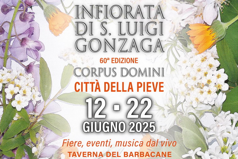 L’Infiorata di Città della Pieve: colori, profumi e sapori dal 12 al 22 giugno