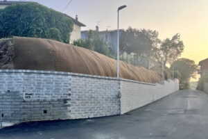 Vitorchiano, completato il muro di contenimento in via Nunziatella