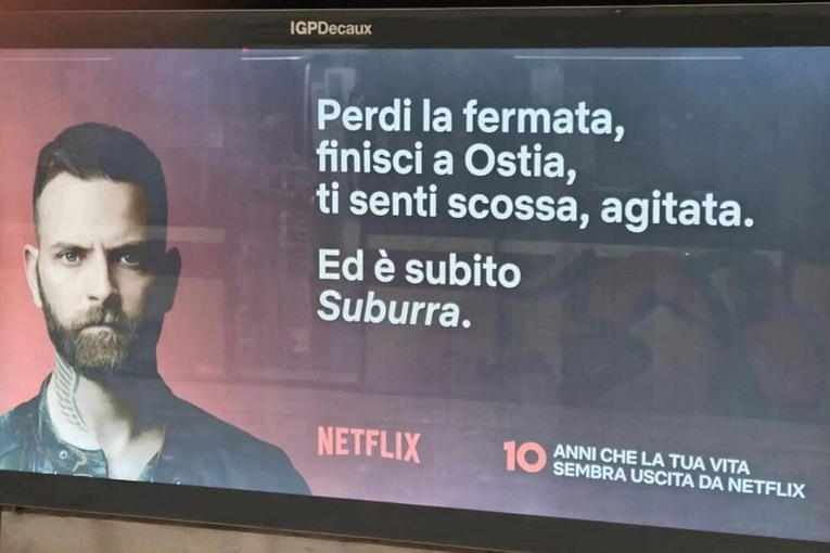 Ostia, Gualtieri: “Bene Netflix che ritira la pubblicità offensiva”
